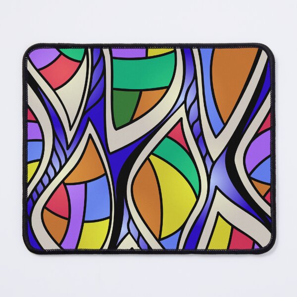 Item preview, Bright abstract stained glass designed and sold by ReflectedCrafts.