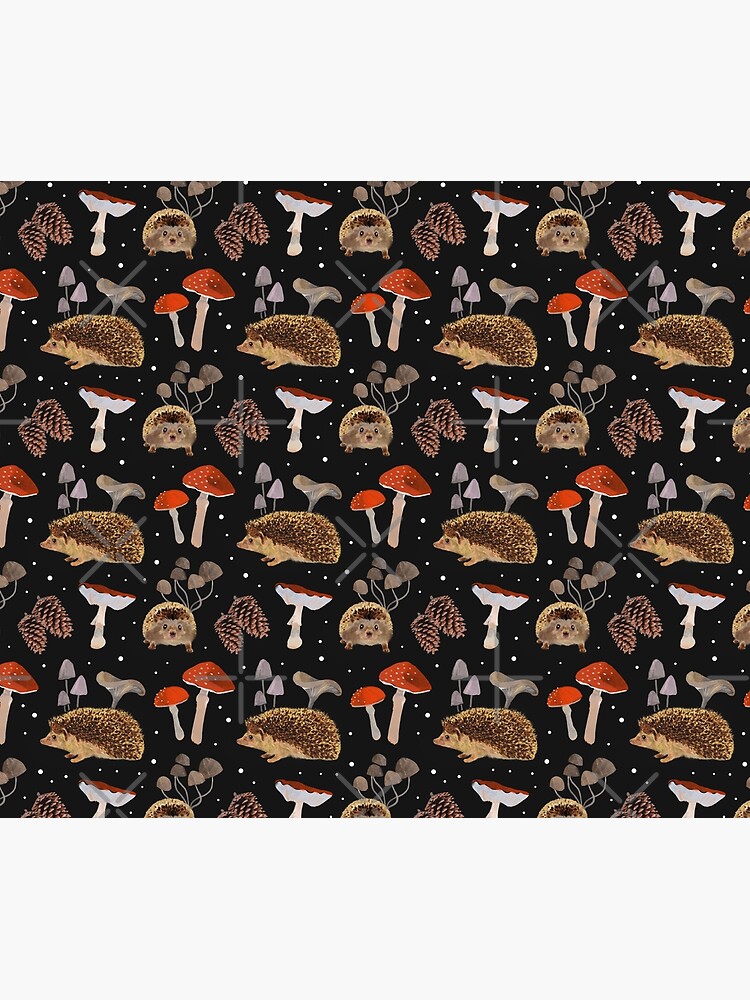 Hedgehogs and Mushrooms by cafelab