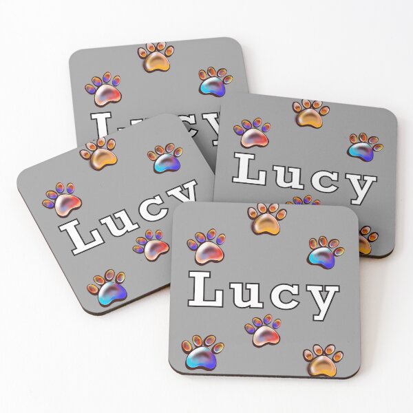 Item preview, Lucy Personalized Dog Gift: Name Paw Print Design designed and sold by Artonmytee.