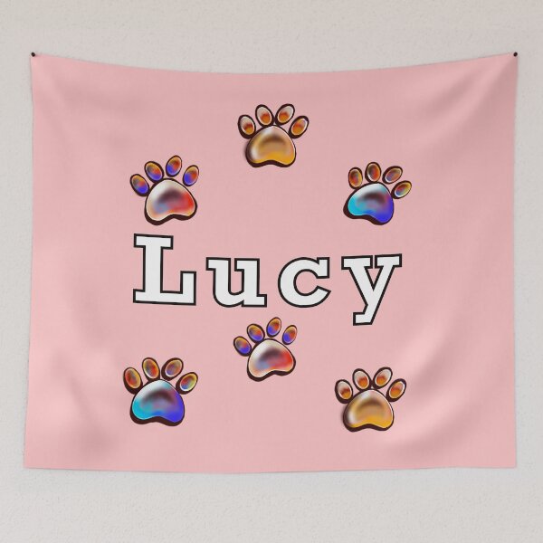 Item preview, Lucy Personalized Dog Gift: Name Paw Print Design designed and sold by Artonmytee.
