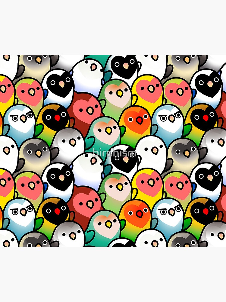 A Lot of Lovebirds by birdhism