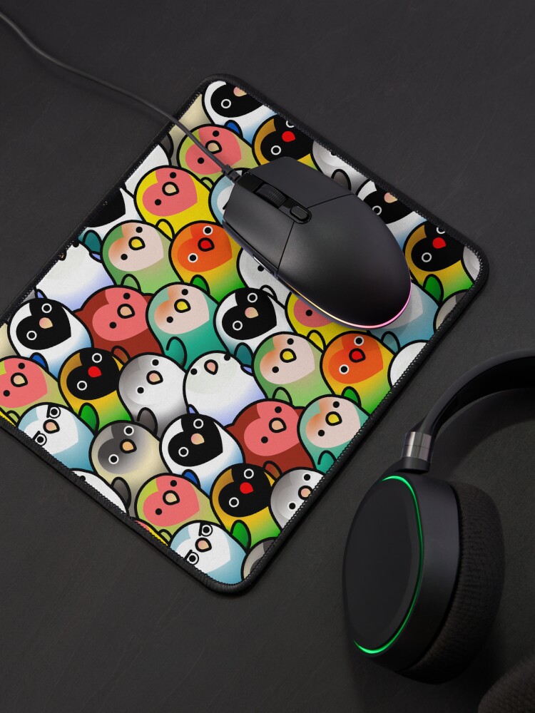 Alternate view of A Lot of Lovebirds Mouse Pad
