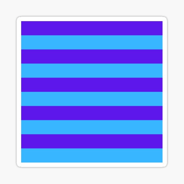 White Horizontal Stripes Over Purple and Blue Clouds - Skin Decal