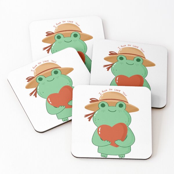 Item preview, I frog in love you illustration designed and sold by Pragatee.