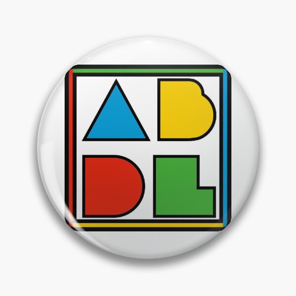 Item preview, ABDL Logo Color Block - white w/ outline designed and sold by DF3.