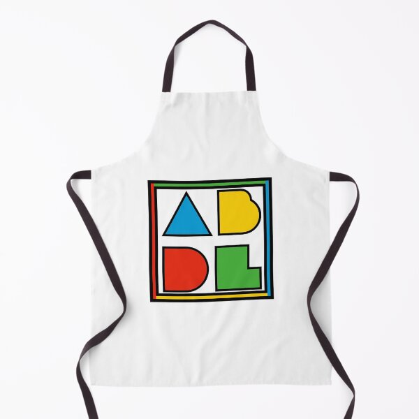 Item preview, ABDL Logo Color Block - white w/ outline designed and sold by DF3.