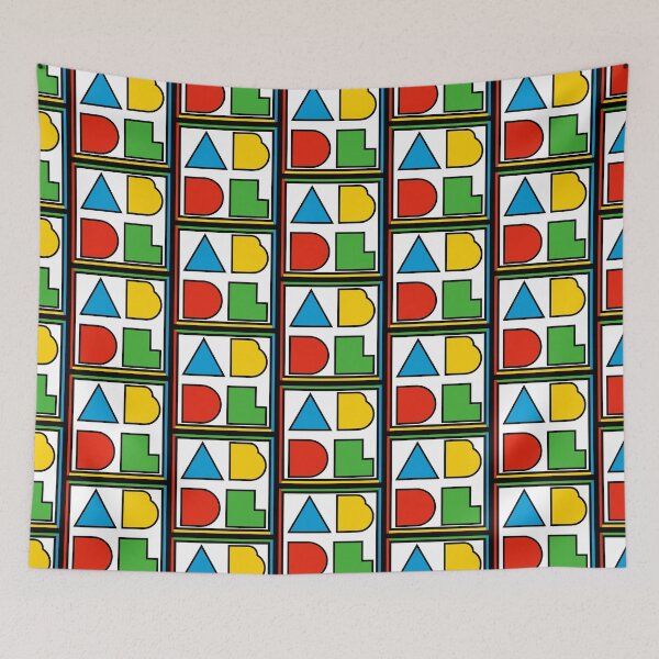 Item preview, ABDL Logo Color Block - white w/ outline designed and sold by DF3.