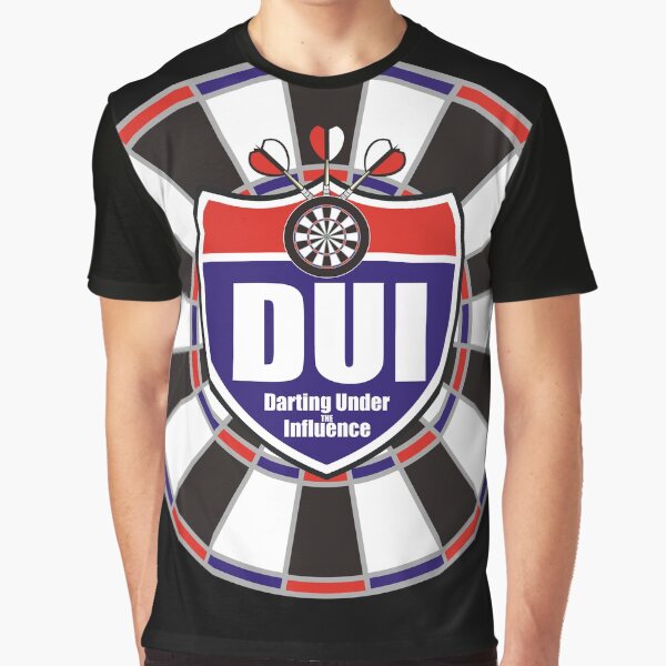 Darting Under the Influence Darts Team Graphic T-Shirt