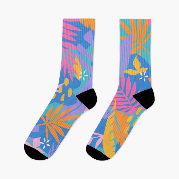 Item preview, Bright Tropical on Cyan designed and sold by latheandquill.