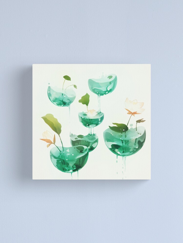Alternate view of the hovering ponds. Canvas Print