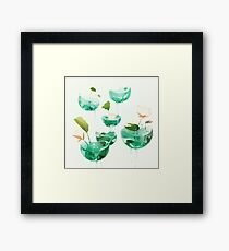 the hovering ponds. Framed Print