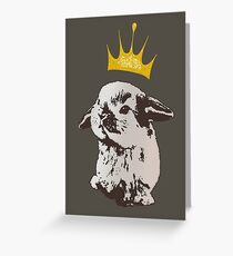 Grumpy Bunny Greeting Card