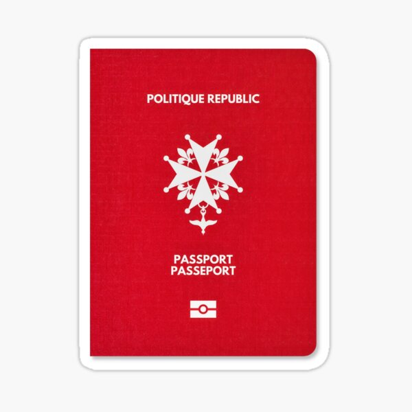 Politique Republic • The Passport of the The Huguenot Diaspora Sticker