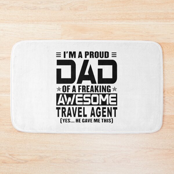 Item preview, I’m A Proud Dad Of A Freaking Awesome travel agent, Funny Dad Shirt, Dad Of travel agent Shirt, Dad Gifts, Christmas Gifts For Dad designed and sold by xlnv.