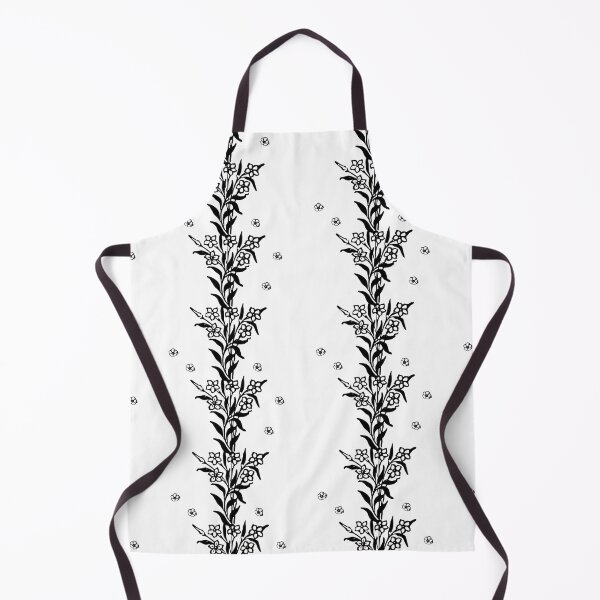 Item preview, Botanical Monochrome Flower Vines - Seamless Pattern designed and sold by SunnyBrand.