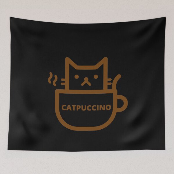 Item preview, Catpuccino for a purrfect morning designed and sold by Sam Artist.