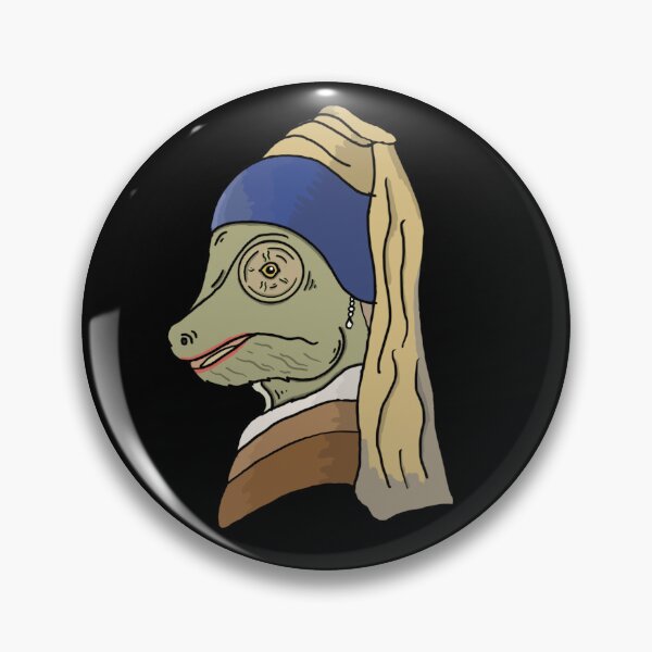 Item preview, Chameleon with Pearl Earring designed and sold by The Confused Chameleon.