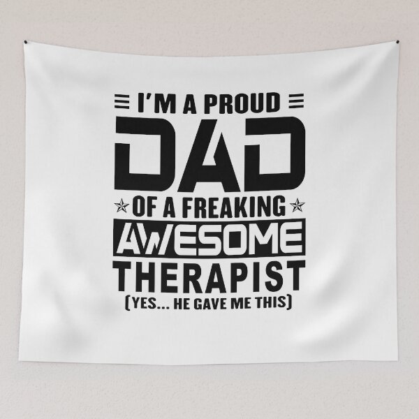 Item preview, I’m A Proud Dad Of A Freaking Awesome therapist, Funny Dad Shirt, Dad Of therapist Shirt, Dad Gifts, Christmas Gifts For Dad designed and sold by xlnv.