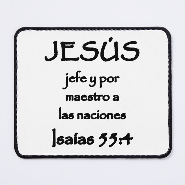 Item preview, Isaiah 55:4 Jesus Chief and Master to the Nations Spanish Bible Verse designed and sold by NombresDeJesus.