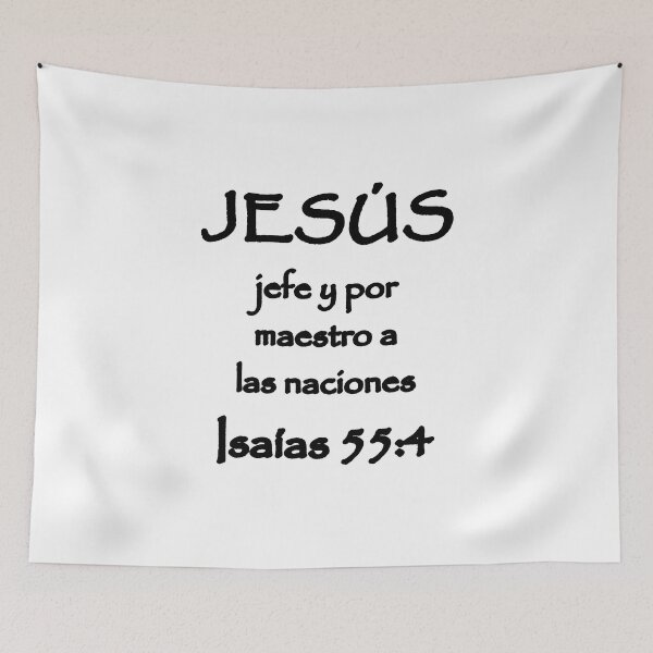 Item preview, Isaiah 55:4 Jesus Chief and Master to the Nations Spanish Bible Verse designed and sold by NombresDeJesus.