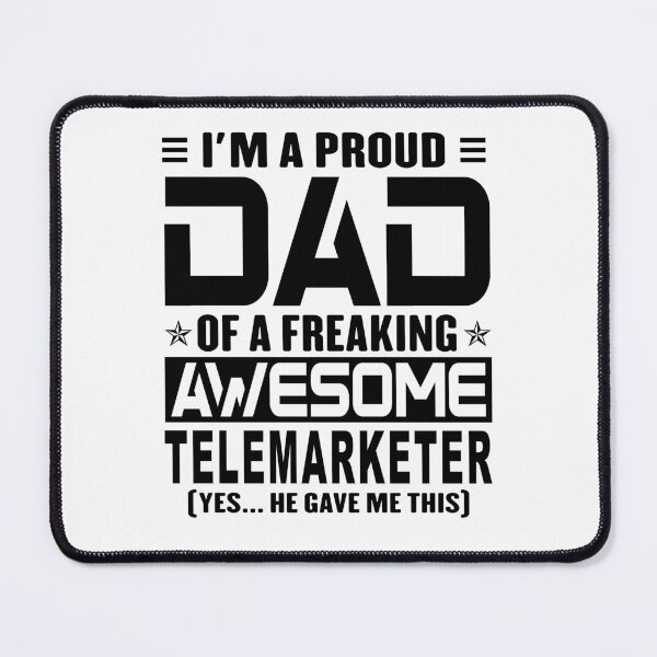 Item preview, I’m A Proud Dad Of A Freaking Awesome Telemarketer, Funny Dad Shirt, Dad Of Telemarketer Shirt, Dad Gifts, Christmas Gifts For Dad designed and sold by xlnv.