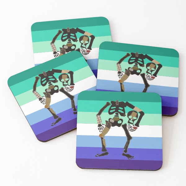 Item preview, Gay Pride - Decapitated Skeleton Flag designed and sold by BeccaPaintmore.