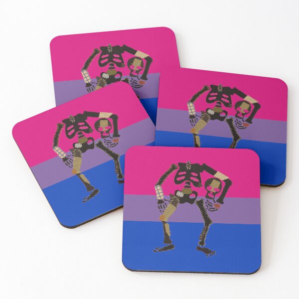 Item preview, Bisexual Pride - Decapitated Skeleton Flag designed and sold by BeccaPaintmore.