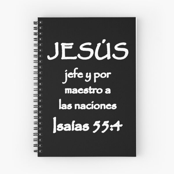 Item preview, Isaiah 55:4 Jesus Chief and Master to the Nations Spanish Bible Verse designed and sold by NombresDeJesus.
