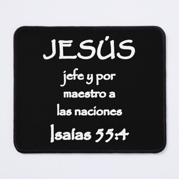 Item preview, Isaiah 55:4 Jesus Chief and Master to the Nations Spanish Bible Verse designed and sold by NombresDeJesus.
