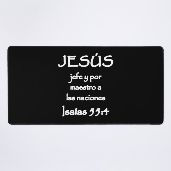 Item preview, Isaiah 55:4 Jesus Chief and Master to the Nations Spanish Bible Verse designed and sold by NombresDeJesus.