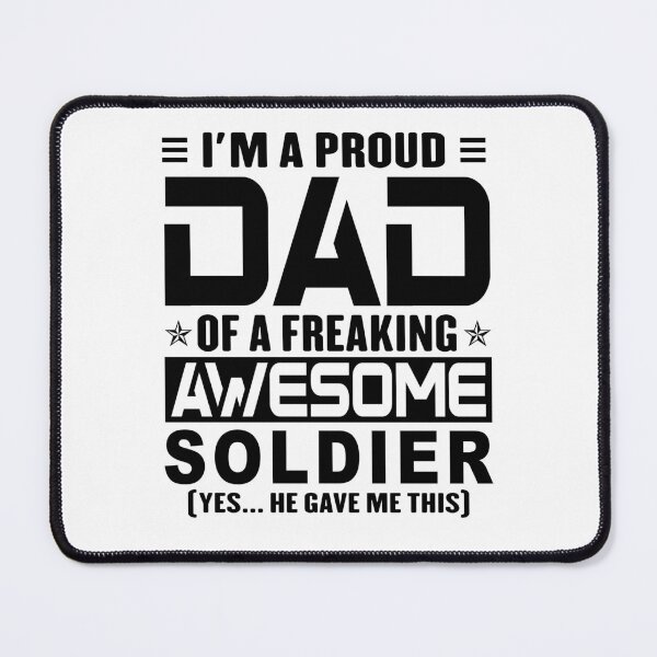 Item preview, I’m A Proud Dad Of A Freaking Awesome soldier, Funny Dad Shirt, Dad Of soldier Shirt, Dad Gifts, Christmas Gifts For Dad designed and sold by xlnv.