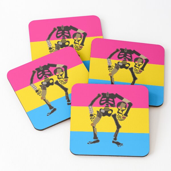 Item preview, Pansexual Pride - Decapitated Skeleton Flag designed and sold by BeccaPaintmore.