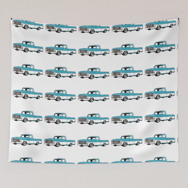 Item preview, Light Blue & White 60s Lowered F Truck designed and sold by CoolRide.