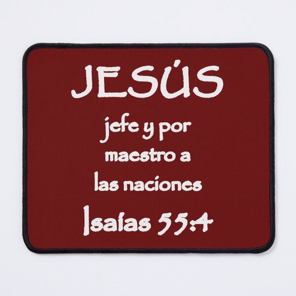 Item preview, Isaiah 55:4 Jesus Chief and Master to the Nations Spanish Bible Verse designed and sold by NombresDeJesus.