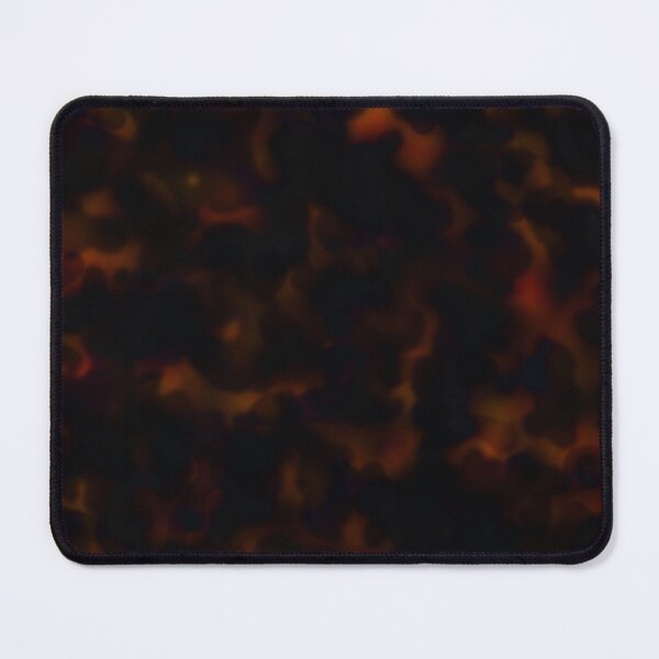 Dark Amber Tortoiseshell Red Animal Pattern Mouse Pad