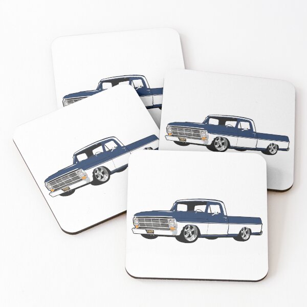 Item preview, Blue & White 60s Lowered F Truck designed and sold by CoolRide.