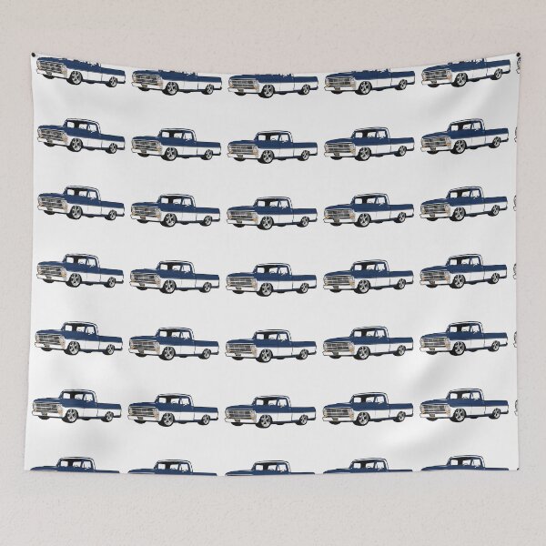 Item preview, Blue & White 60s Lowered F Truck designed and sold by CoolRide.