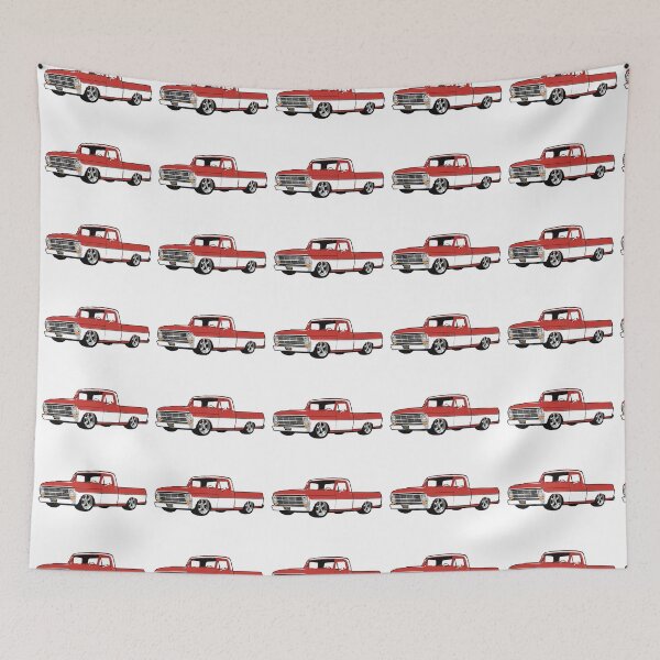 Item preview, Red & White 60s Lowered F Truck designed and sold by CoolRide.