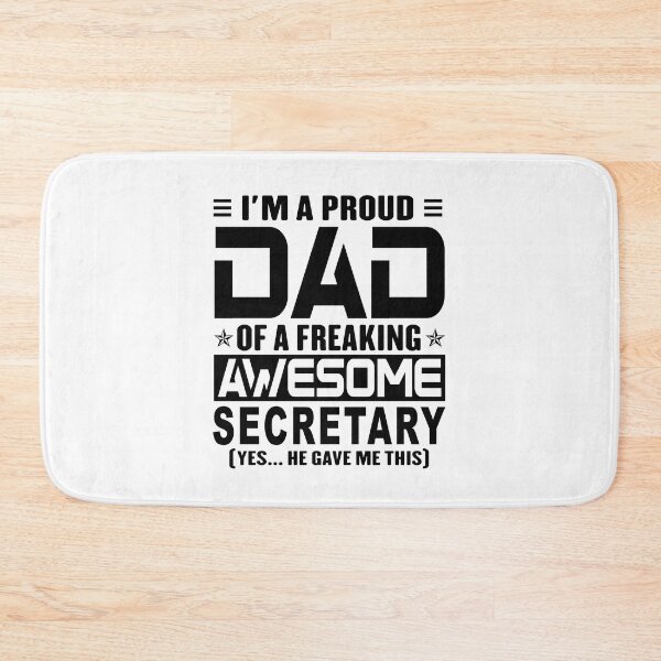 Item preview, I’m A Proud Dad Of A Freaking Awesome secretary, Funny Dad Shirt, Dad Of secretary Shirt, Dad Gifts, Christmas Gifts For Dad designed and sold by xlnv.