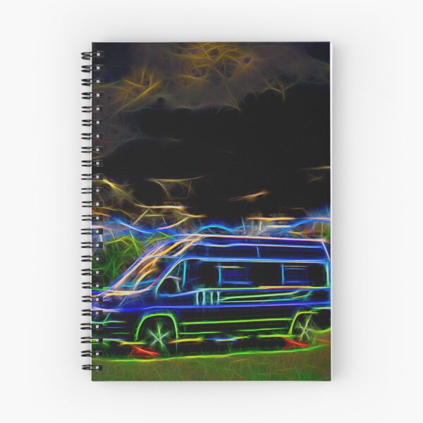 Item preview, Campervan With Weird and Wonderful Bright Colours and Neon Lights designed and sold by acceleratorhams.