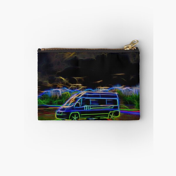Item preview, Campervan With Weird and Wonderful Bright Colours and Neon Lights designed and sold by acceleratorhams.