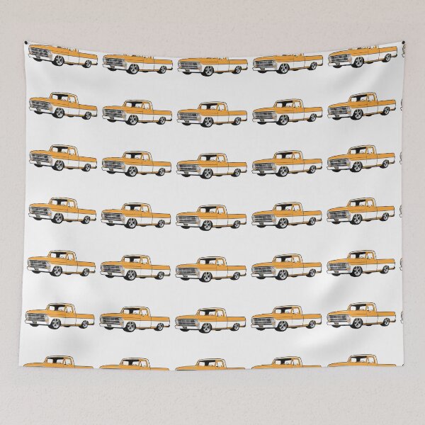 Item preview, Yellow & White 60s Lowered F Truck designed and sold by CoolRide.