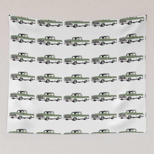 Item preview, Green & White 60s Lowered F Truck designed and sold by CoolRide.