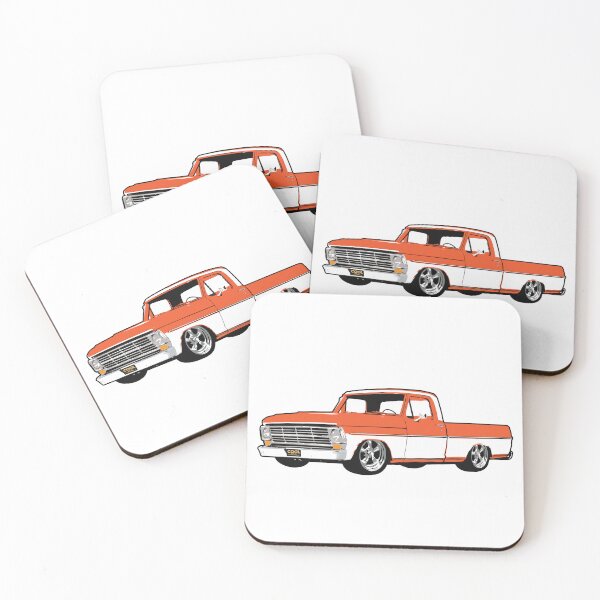 Item preview, Orange & White 60s Lowered F Truck designed and sold by CoolRide.