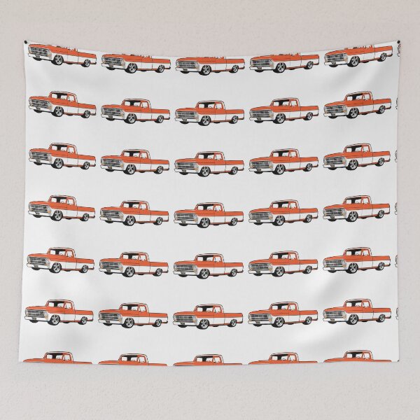 Item preview, Orange & White 60s Lowered F Truck designed and sold by CoolRide.