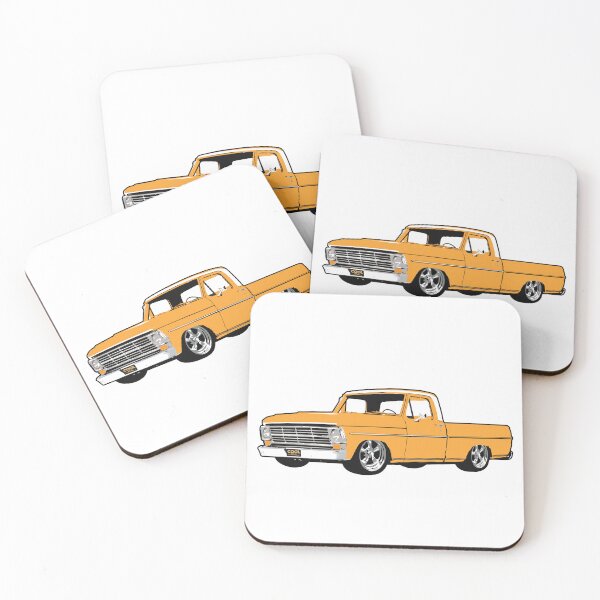 Item preview, Yellow 60s Lowered F Truck designed and sold by CoolRide.