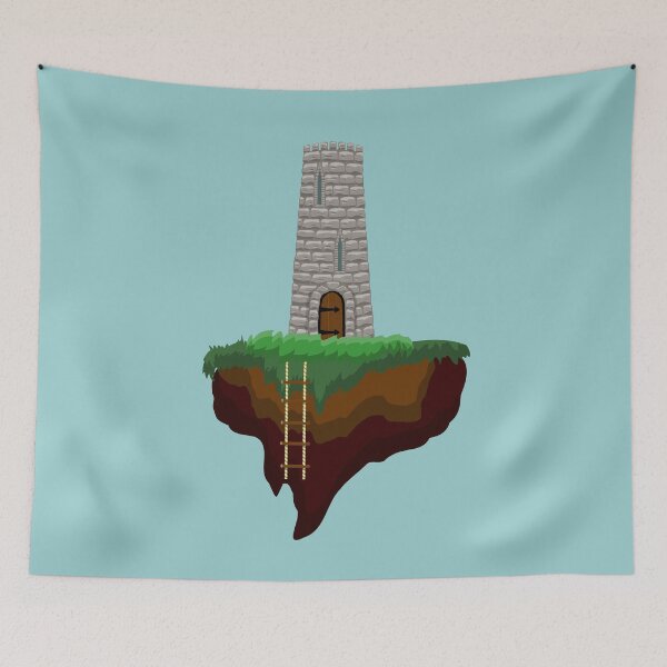 Item preview, Old tower on a floating island designed and sold by ReflectedCrafts.