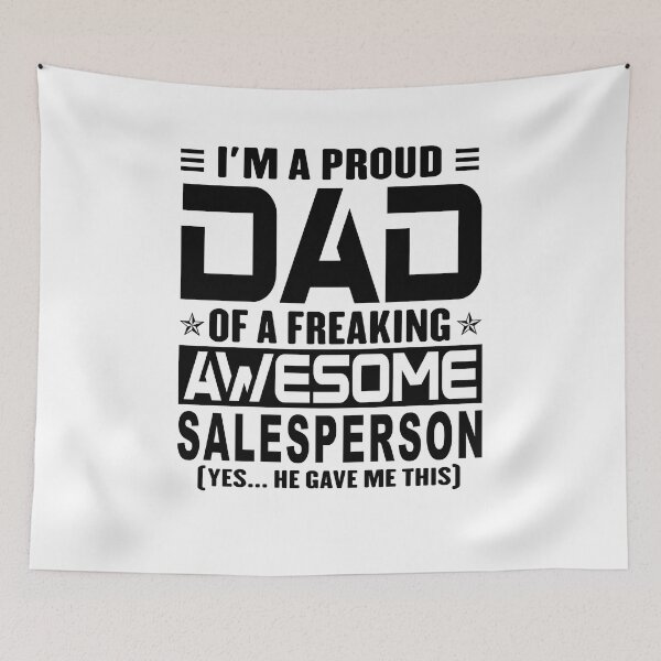 Item preview, I’m A Proud Dad Of A Freaking Awesome salesperson, Funny Dad Shirt, Dad Of salesperson Shirt, Dad Gifts, Christmas Gifts For Dad designed and sold by xlnv.