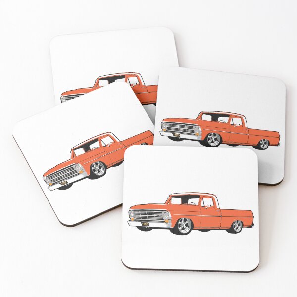 Item preview, Orange 60s Lowered F Truck designed and sold by CoolRide.