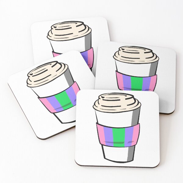 Item preview, Trigender Pride Coffee Cup Doodle designed and sold by CJ Vanderbeek.
